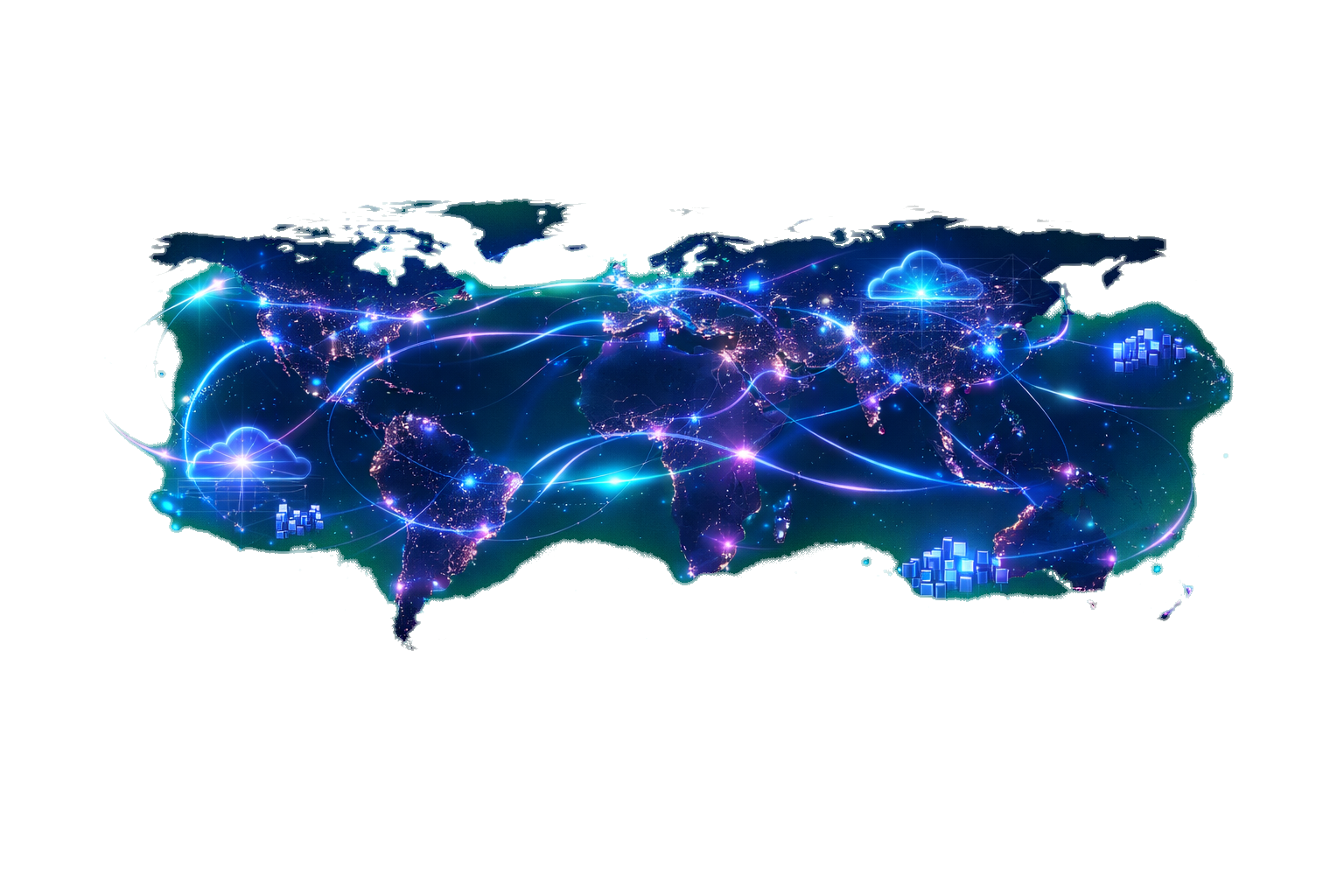 Global network visualization with financial transaction flows